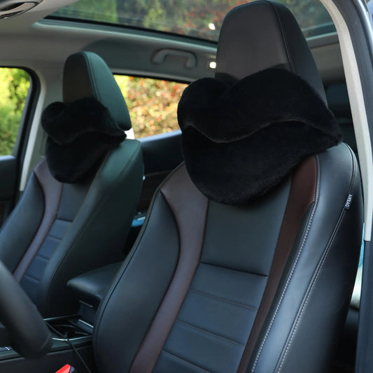 PlushKiss Lip-Shaped Car Pillow Set