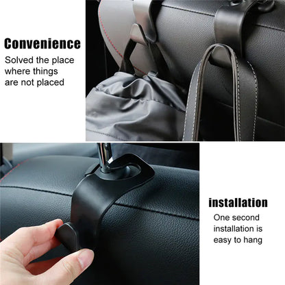 Car Seat Back Hooks - Hidden Multi-Functional Accessories