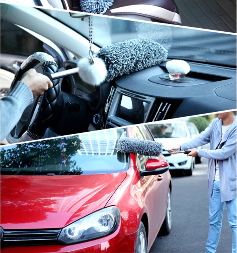 360-Degree Rotating Car Wash Dust Mop Tool