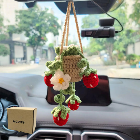 EcoBloom Crochet Car Plant