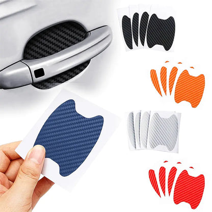 3D Carbon Fiber Car Scratch Protection Stickers (4 Pack)