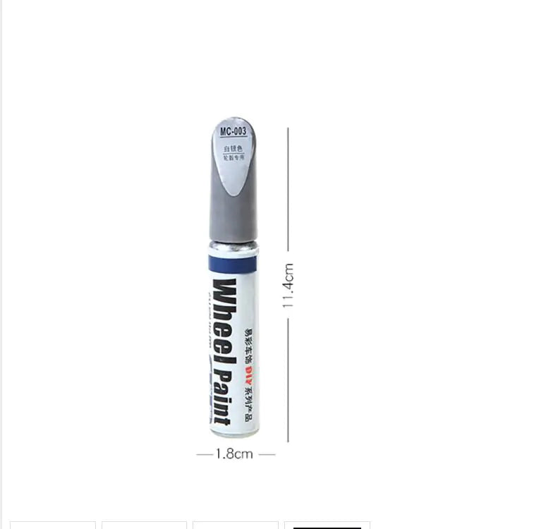 Car Wheel Scratch Repair Paint Pen, Aluminum Alloy Silver