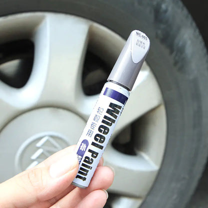 Car Wheel Scratch Repair Paint Pen, Aluminum Alloy Silver